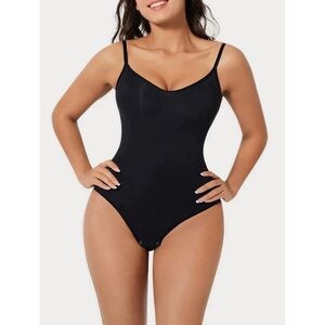 HEY SHAPE // black snatched hourglass adjustable shapewear bodysuit